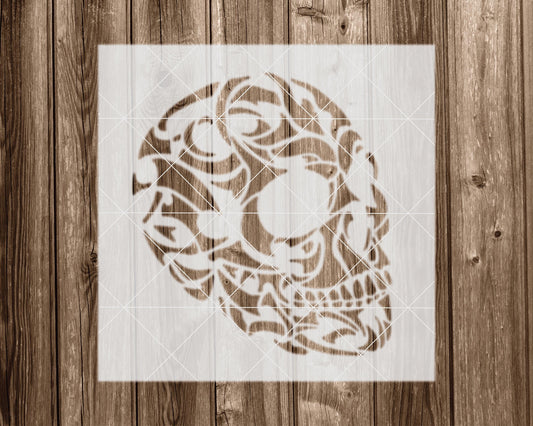Skull Stencil, Reusable Stencil For Painting, 2320
