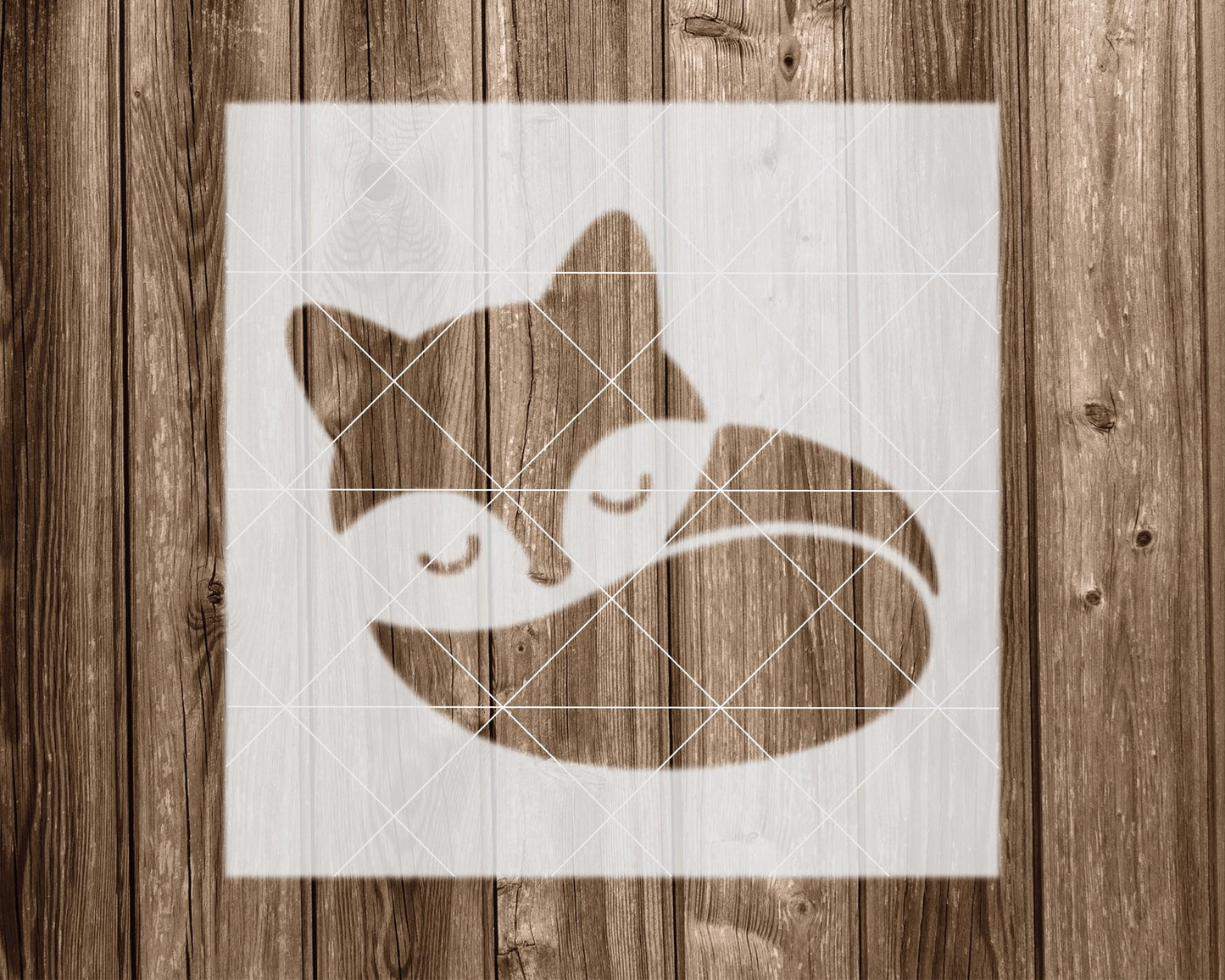Fox Stencil, Reusable Stencil For Painting, 2127