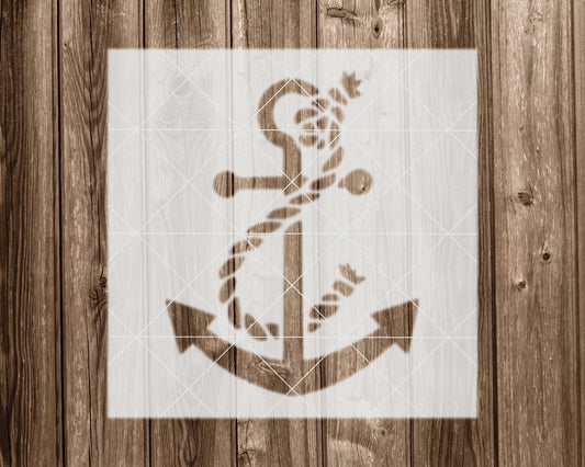 Anchor Stencil, Reusable Stencil For Painting, 2317