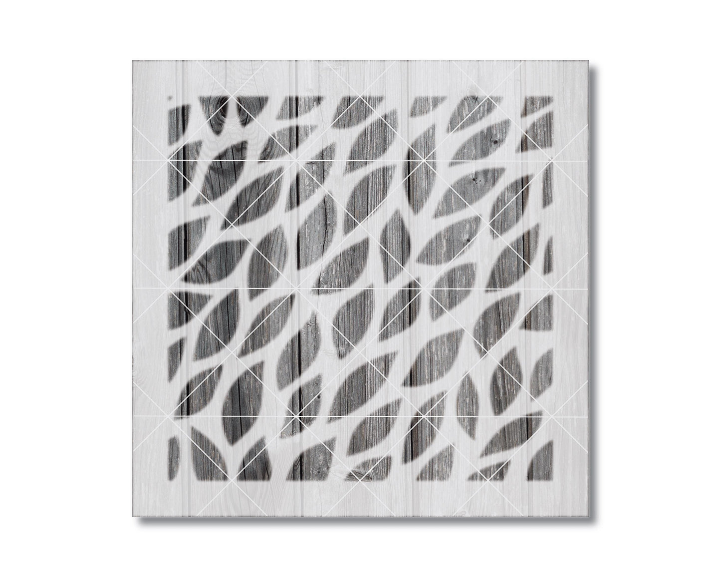 Leaves Stencil - Reusable Painting Stencil 6x6 | Food Safe Mylar Leaf Design