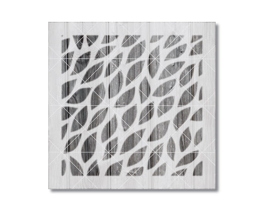 Leaves Stencil - Reusable Painting Stencil 6x6 | Food Safe Mylar Leaf Design