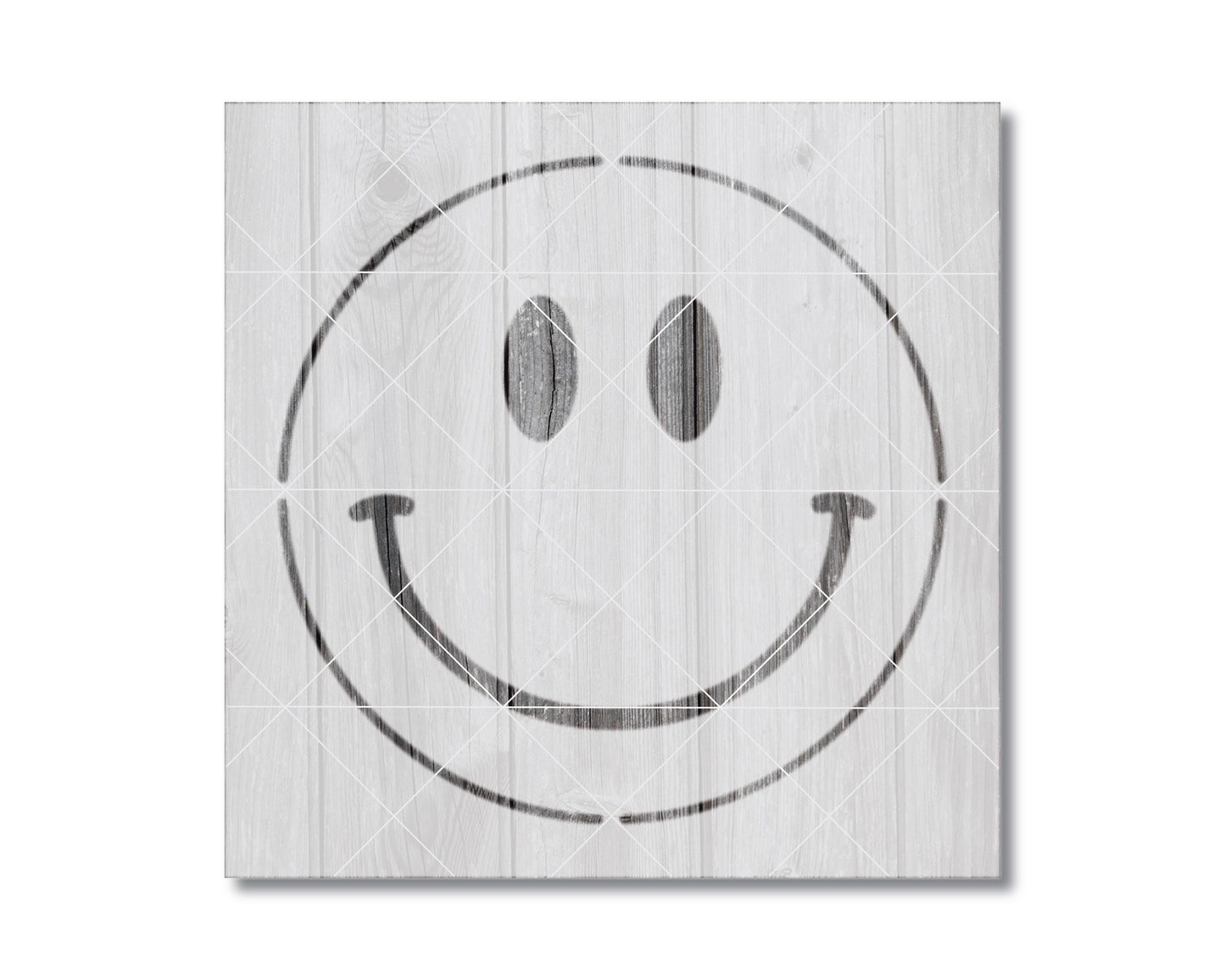 Happy Face Stencil, Reusable Mylar for Painting and Crafts, 2378