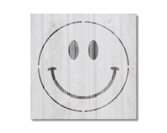Happy Face Stencil, Reusable Mylar for Painting and Crafts, 2378