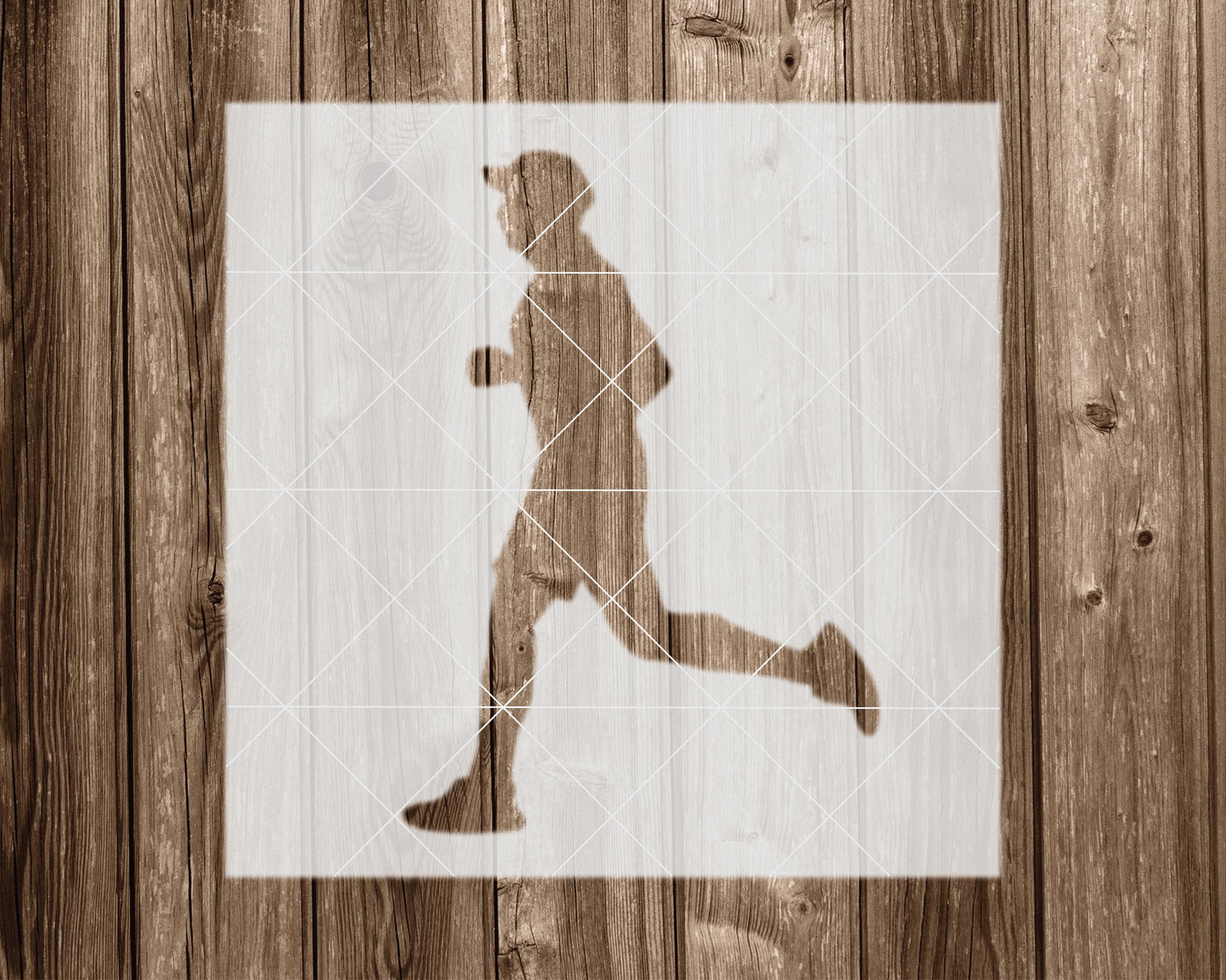 Runner Stencil, Reusable Stencil For Painting, 2229