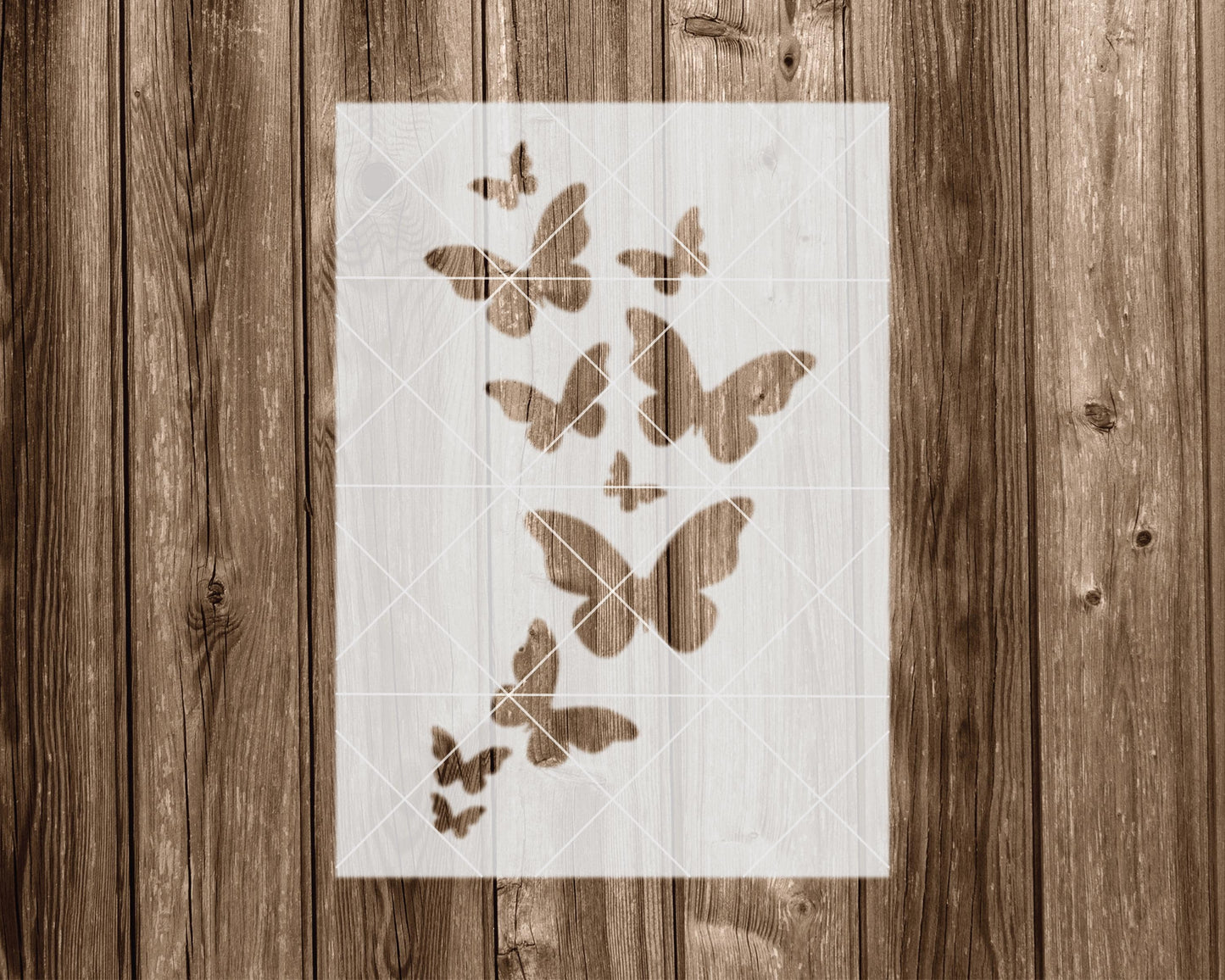 Butterflies Stencil, Reusable Stencil For Painting, 2208