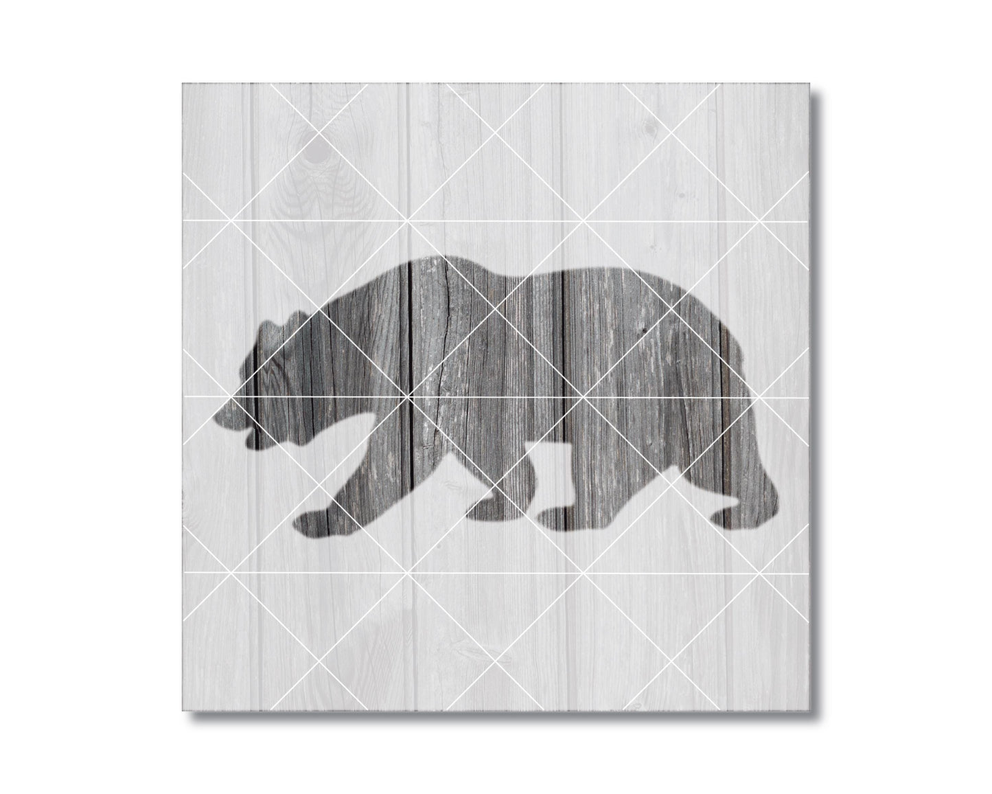 Bear Stencil Reusable - Food Safe Mylar Painting Template | 2412