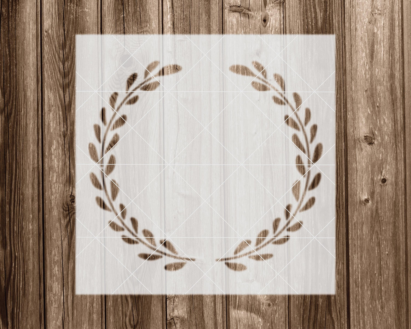Wreath Stencil, Reusable Stencil For Painting, 2256