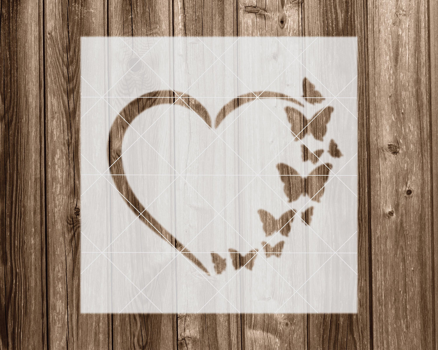 Heart Stencil, Reusable Stencil For Painting, 2217