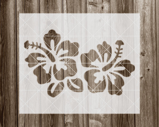 Hibiscus Stencil, Reusable Stencil For Painting, 2089