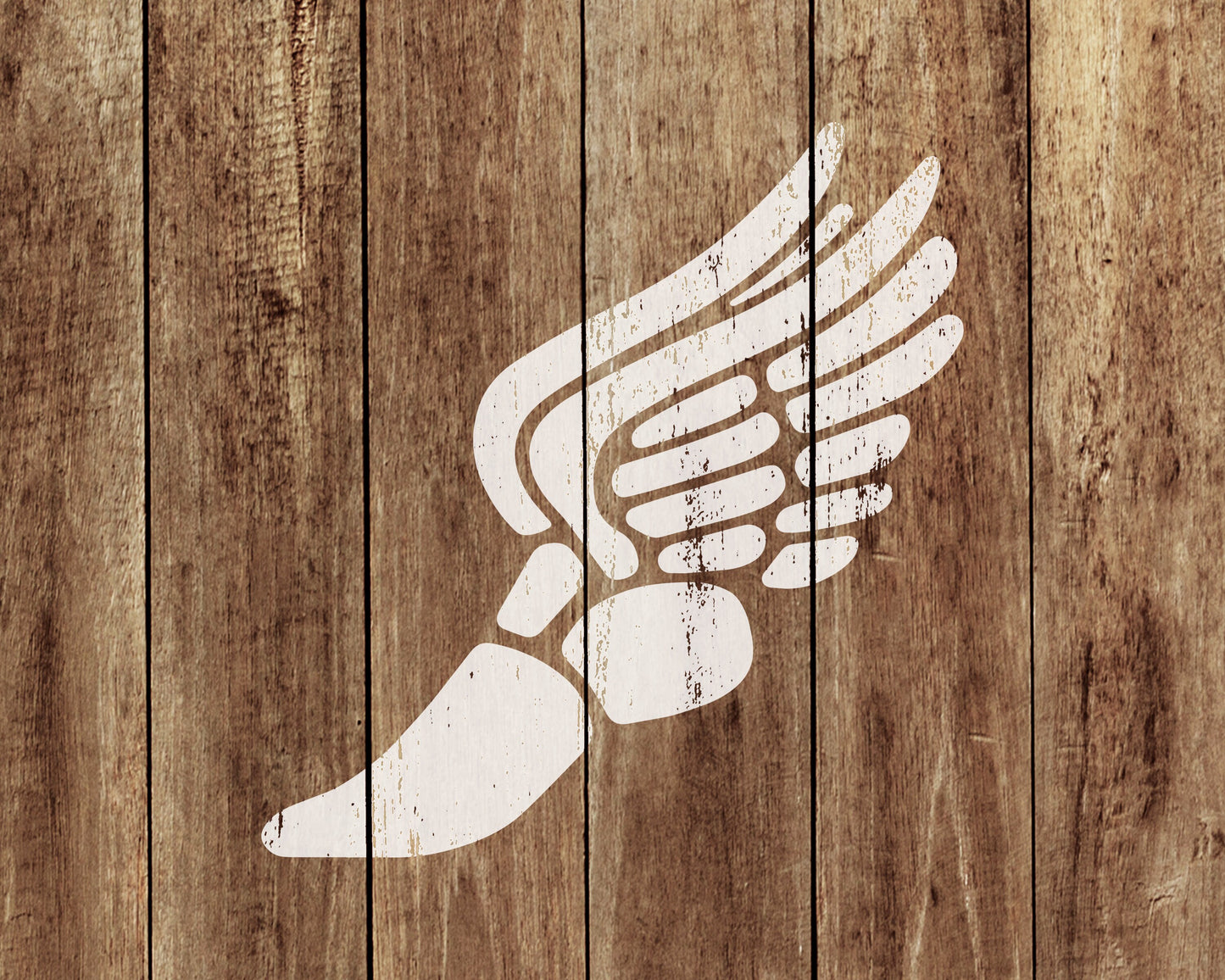 Shoe with Wings Stencil, Reusable Stencil For Painting, 560