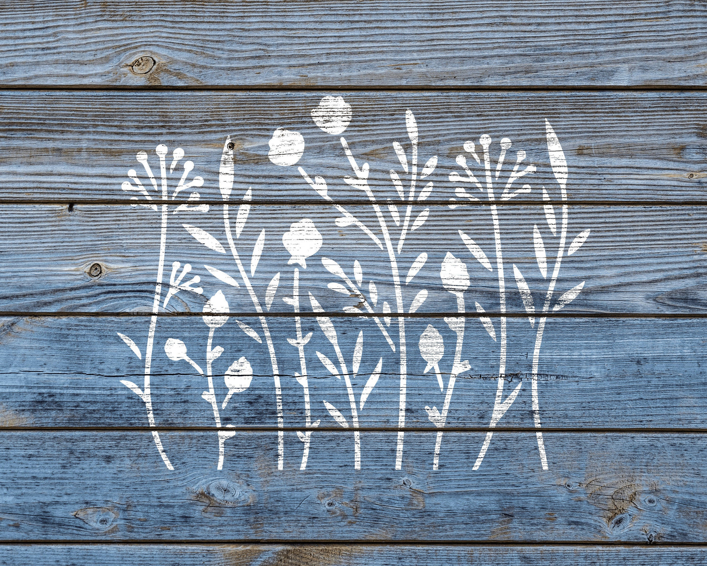 Wildflowers Stencil, Reusable Stencil For Painting, 378