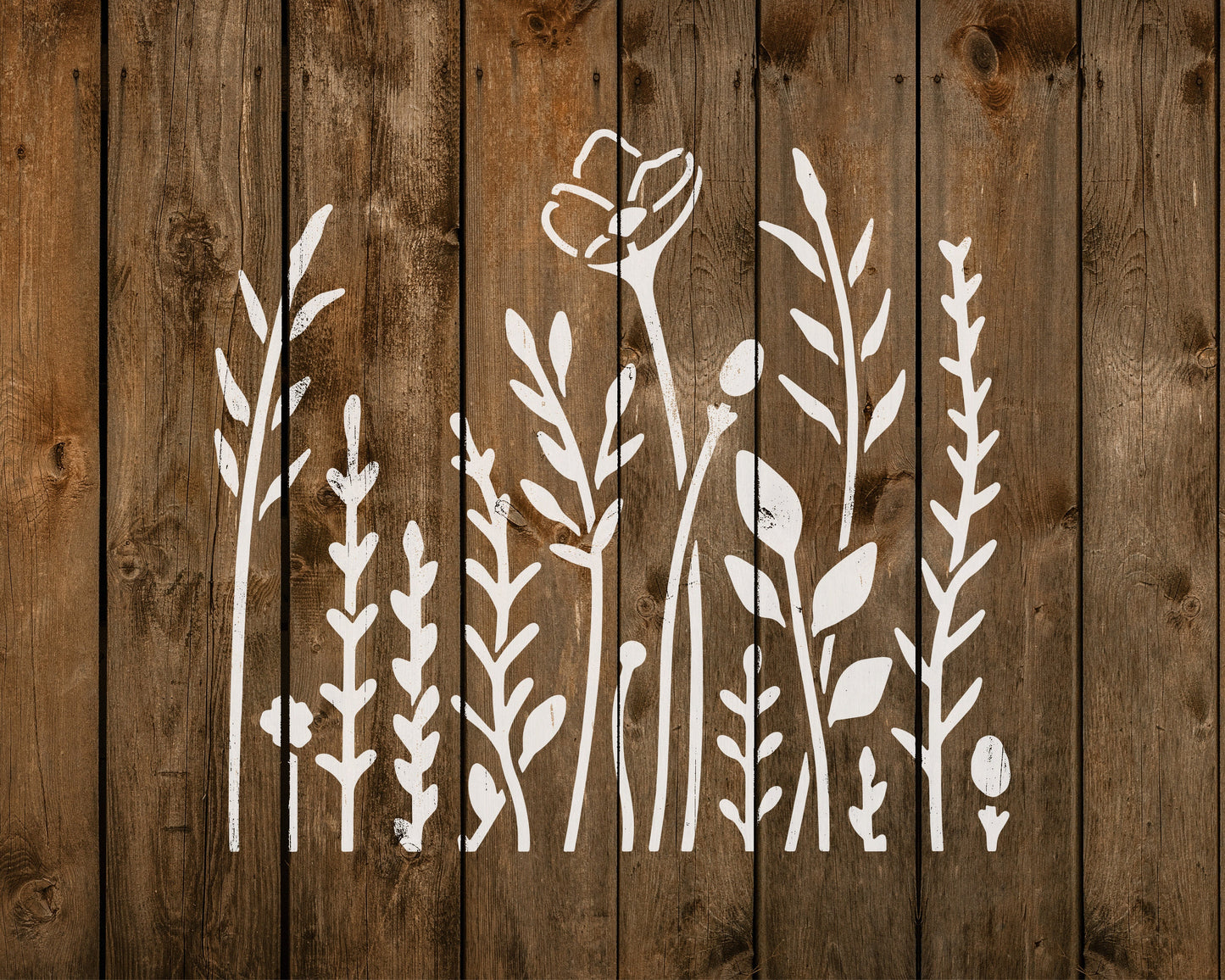 Wildflowers Stencil, Reusable Stencil For Painting, 595