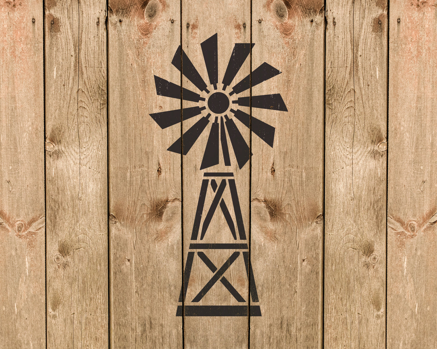 Windmill Stencil, Reusable Stencil For Painting, 639