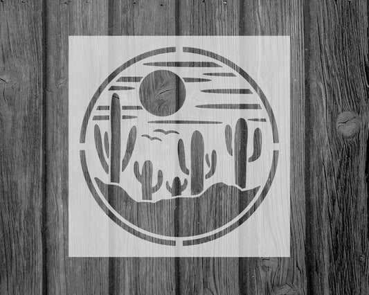 Desert Stencil, Reusable Stencil For Painting, 629