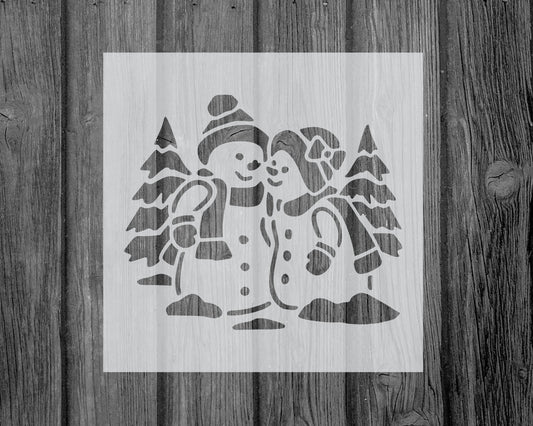 Snowman Stencil, Reusable Stencil For Painting, 730