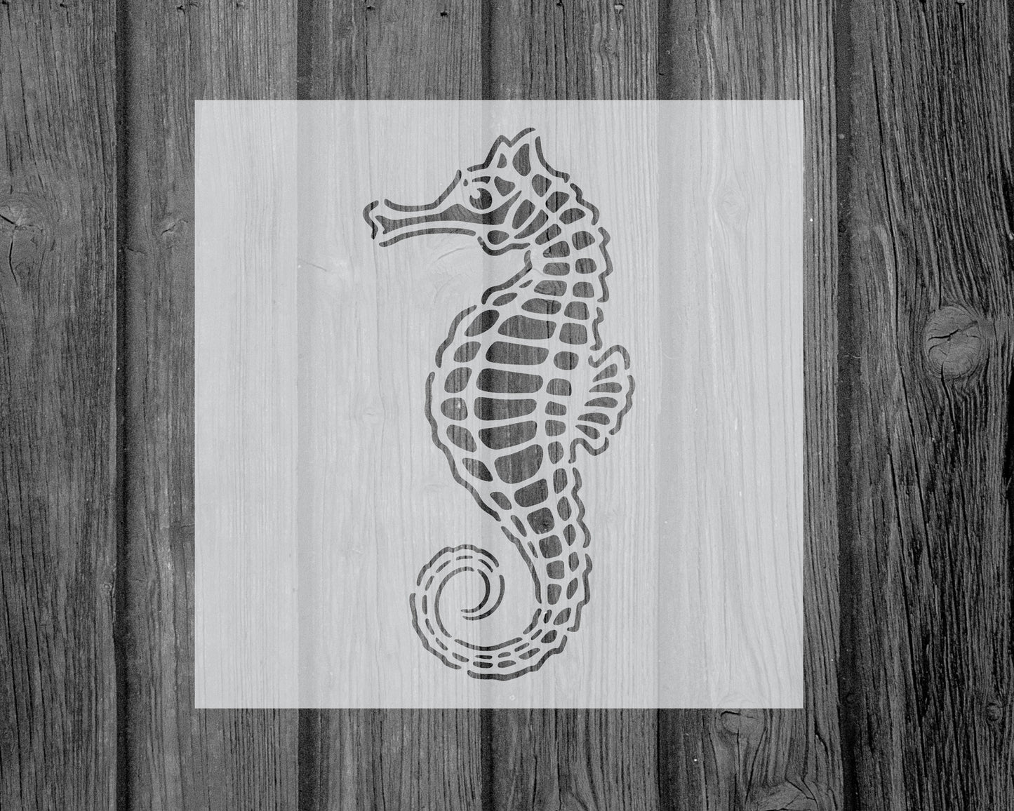 Seahorse Stencil, Reusable Stencil For Painting, 756