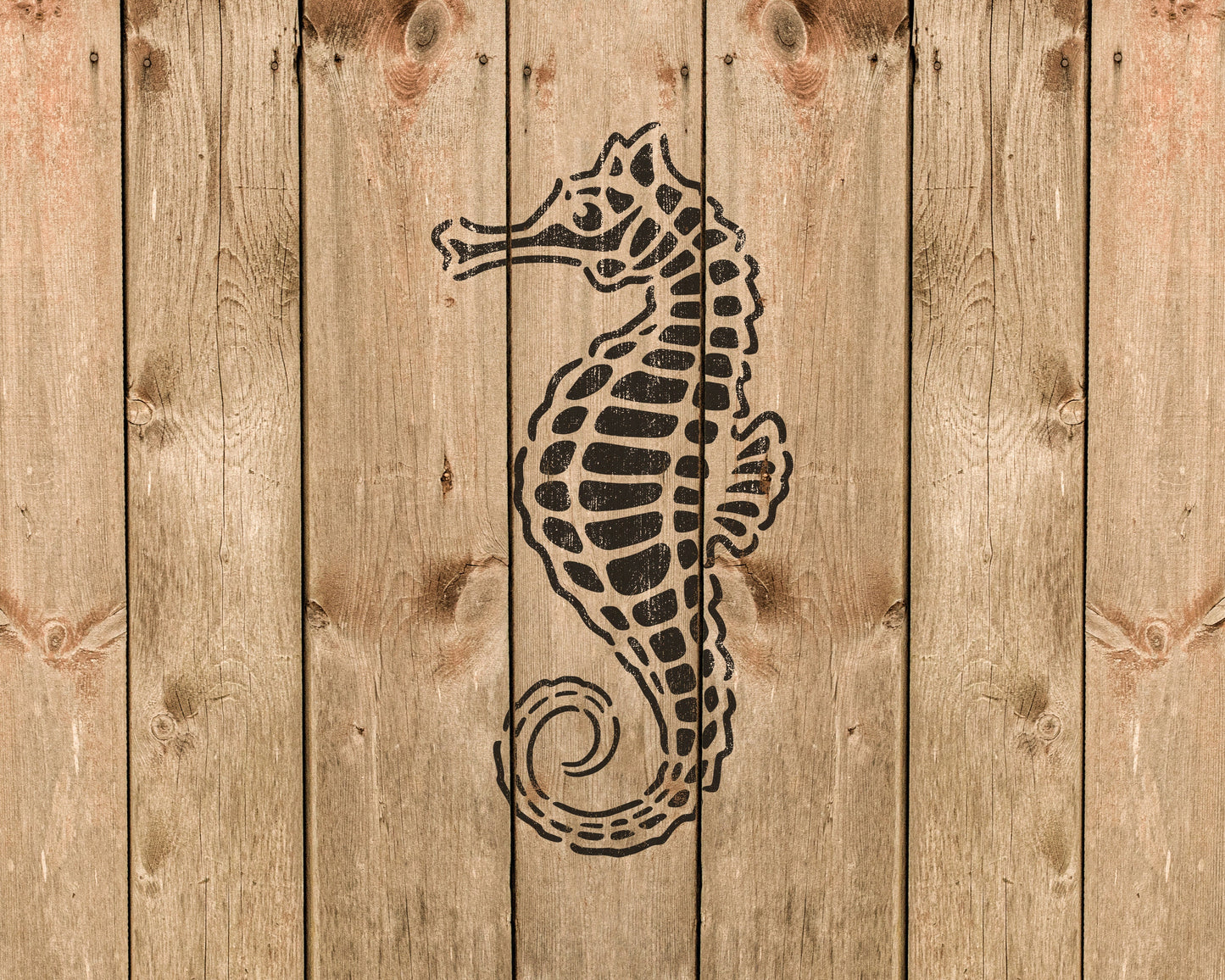 Seahorse Stencil, Reusable Stencil For Painting, 756