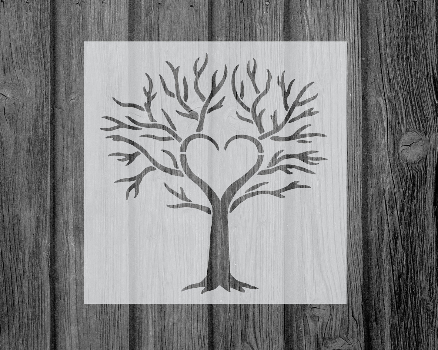 Heart Tree Stencil, Reusable Stencil For Painting, 765