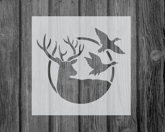 Deer Stencil, Reusable Stencil For Painting, 766