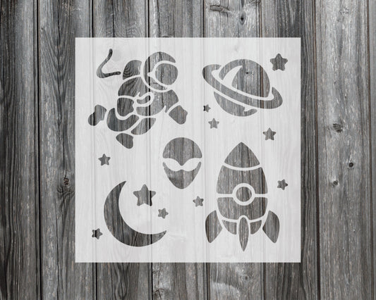 Space Stencil, Reusable Stencil For Painting, 864