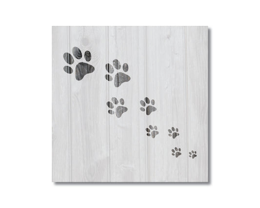 Paw Prints Stencil, Reusable Stencil For Painting, 284