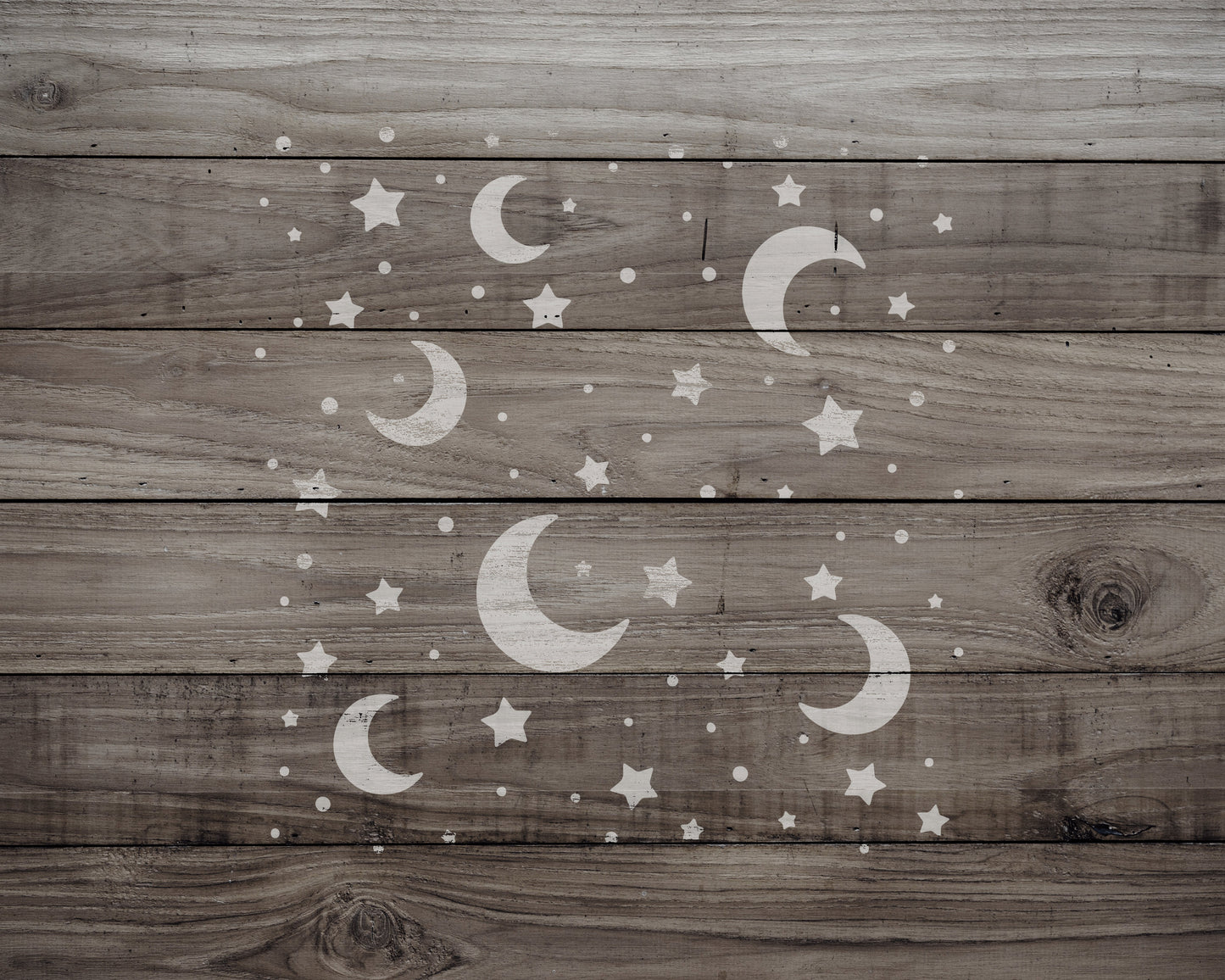 Moons Stars Stencil, Reusable Stencil For Painting, 883