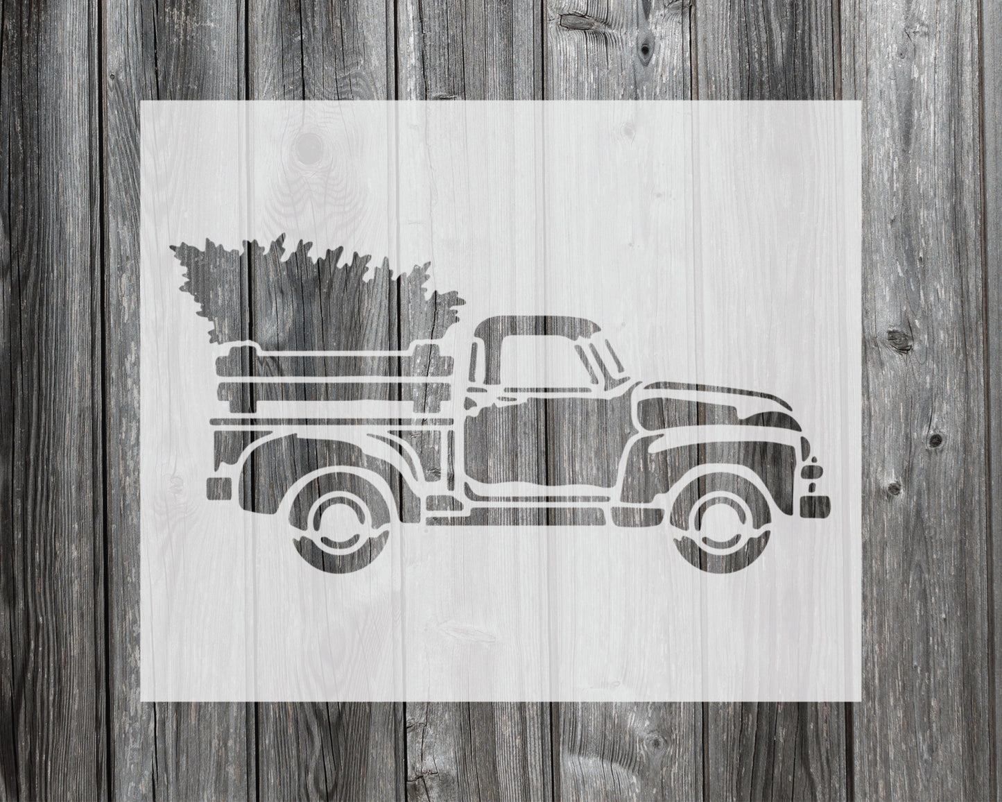 Christmas Truck Stencil, Reusable Stencil For Painting, 886