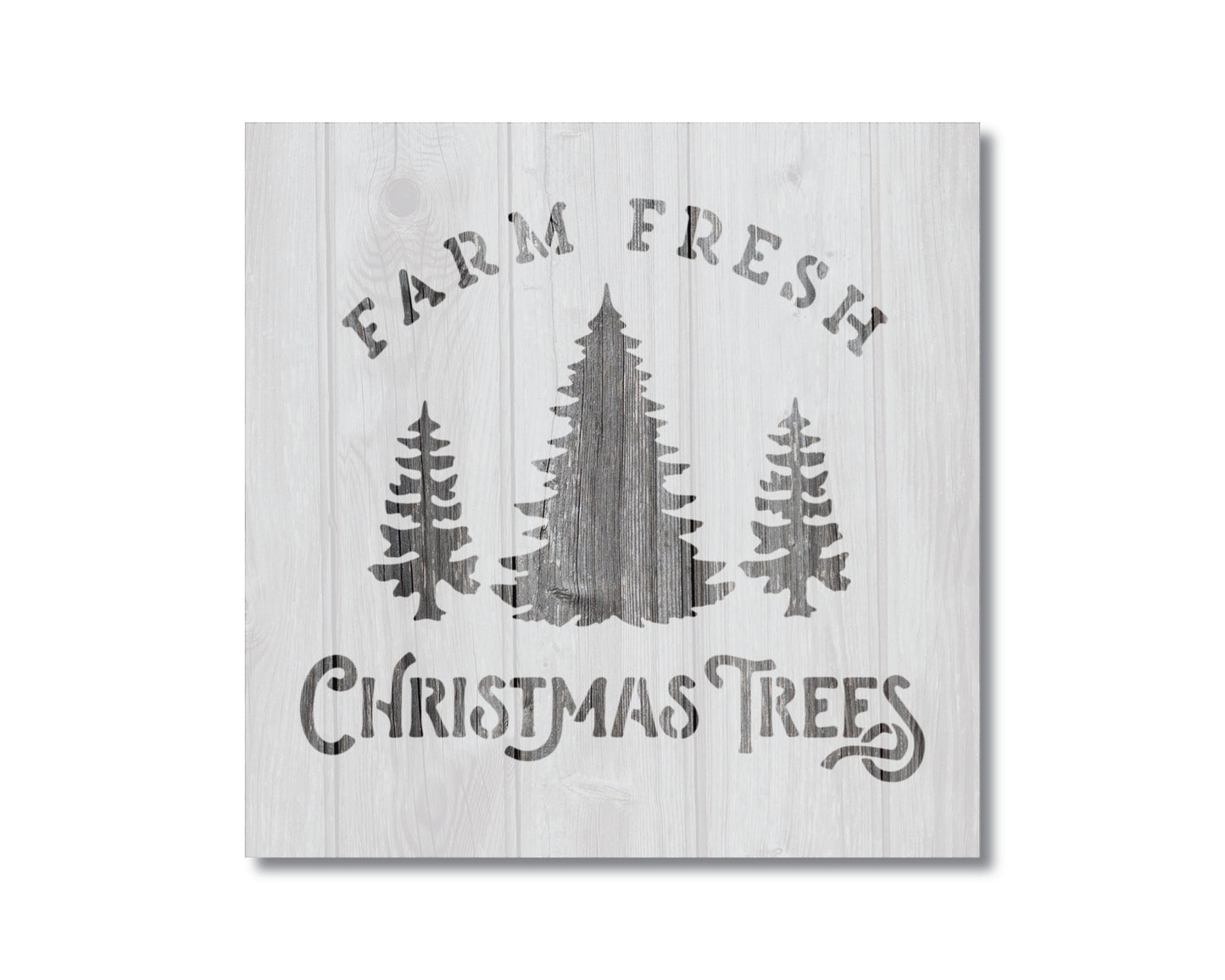 Farm Fresh Christmas Trees Stencil, Reusable Stencil For Painting, 890