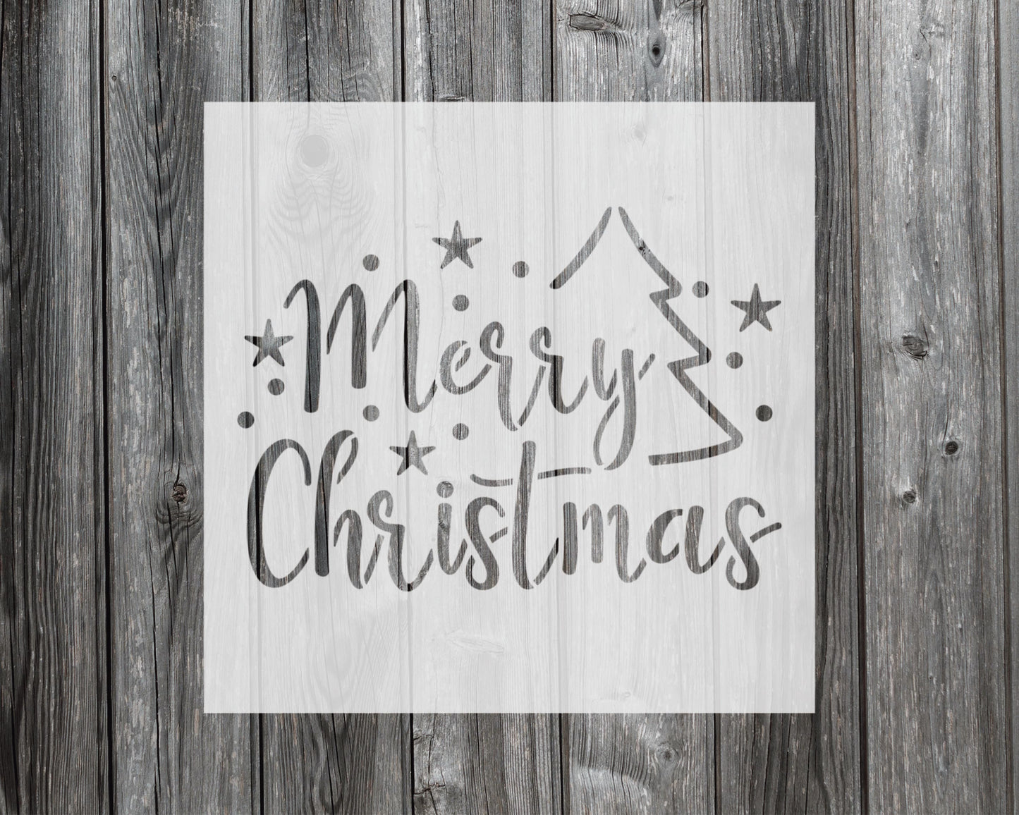 Merry Christmas Stencil, Reusable Stencil For Painting, 709