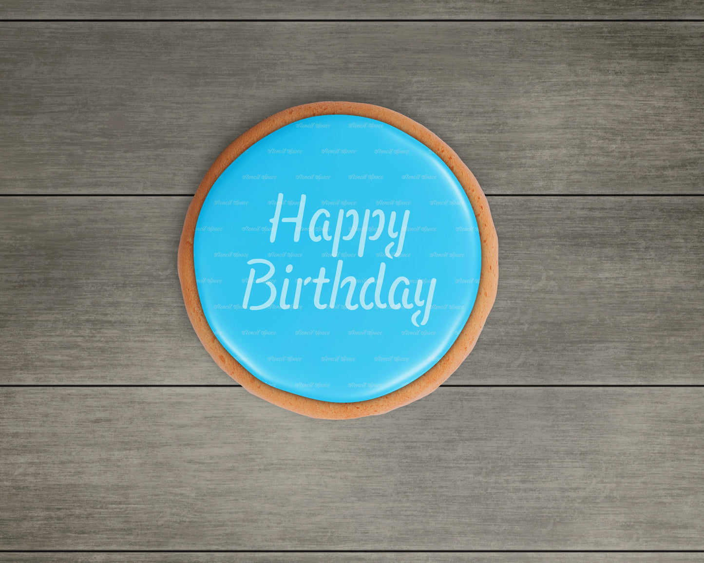 Happy Birthday Cookie Stencil, Reusable Baking Stencil, 897