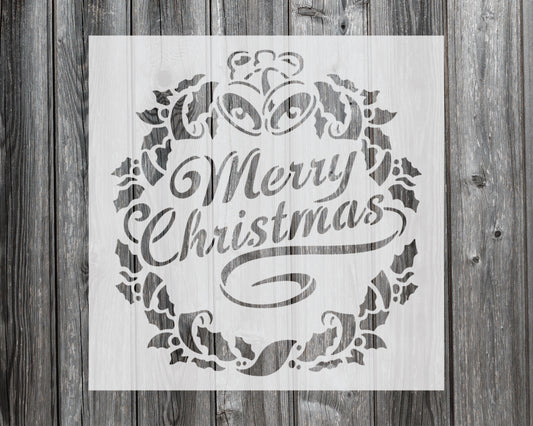 Merry Christmas Stencil, Reusable Stencil For Painting, 903