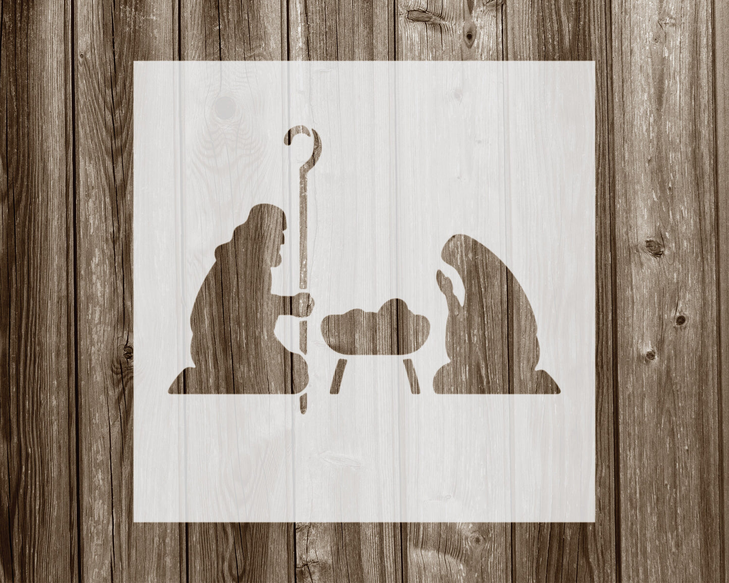 Nativity Scene Stencil, Reusable Stencil For Painting, 908