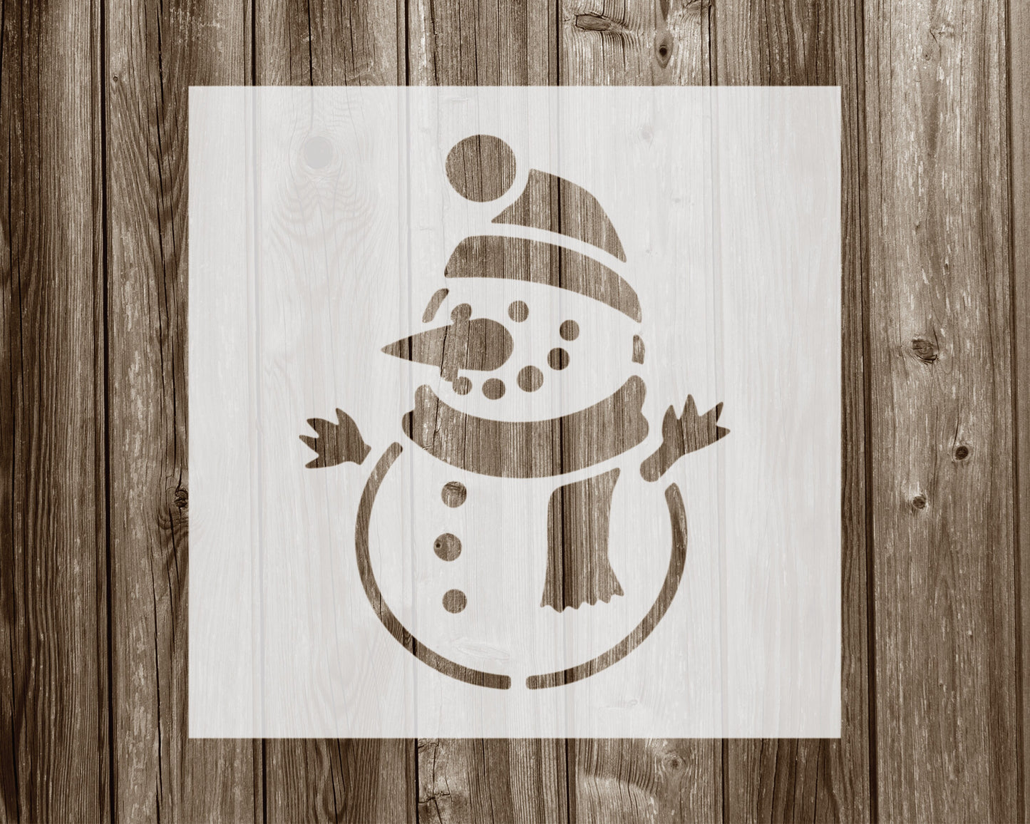 Snowman Stencil, Reusable Stencil For Painting, 911