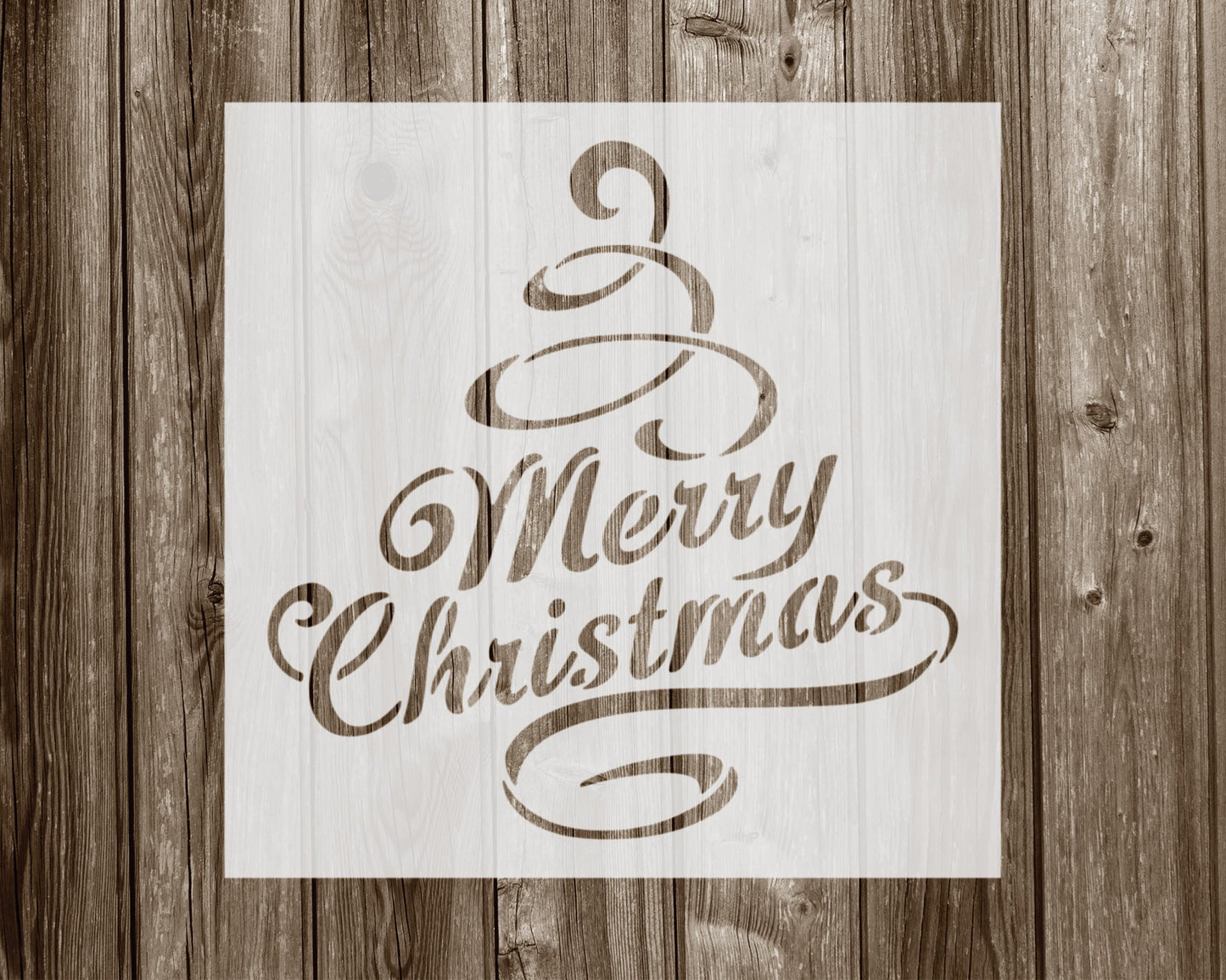 Merry Christmas Stencil, Reusable Stencil For Painting, 912