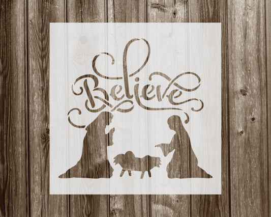 Nativity Stencil, Reusable Stencil For Painting, 916