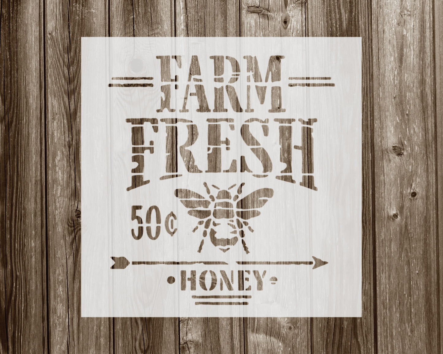 Farm Fresh Honey Stencil, Reusable Stencil For Painting, 919