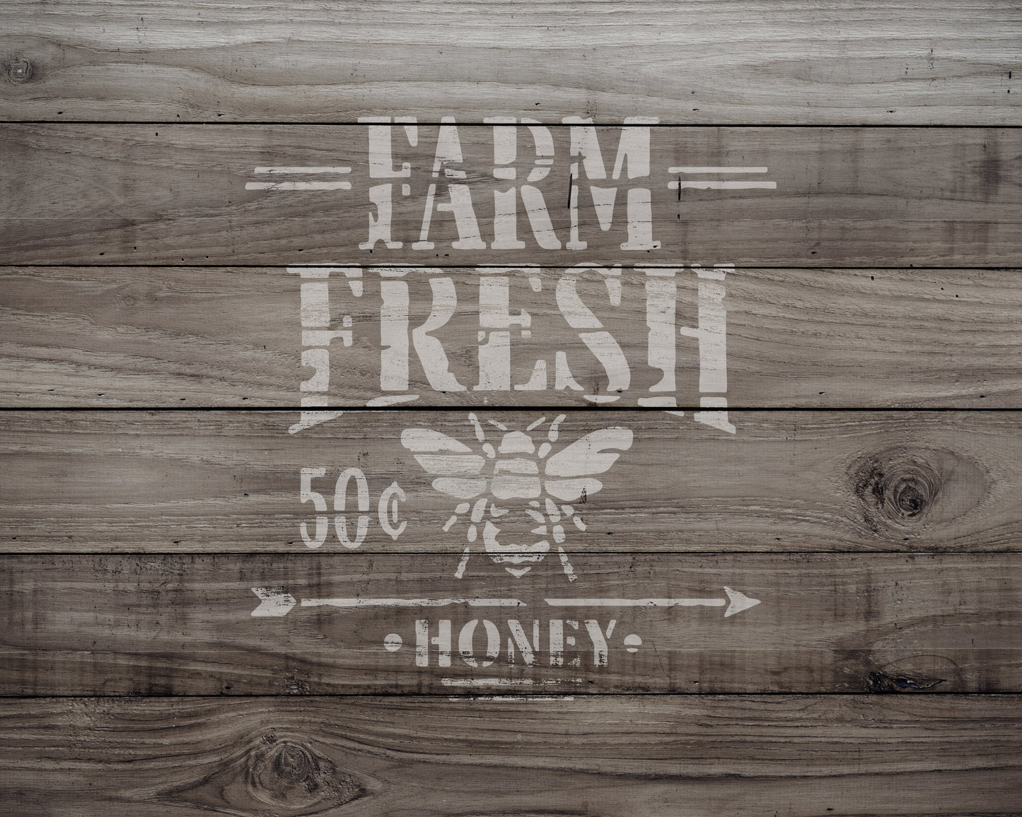 Farm Fresh Honey Stencil, Reusable Stencil For Painting, 919