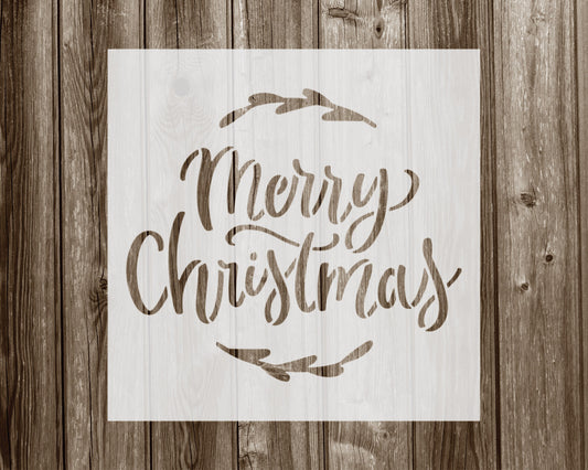 Merry Christmas Stencil, Reusable Stencil For Painting, 905