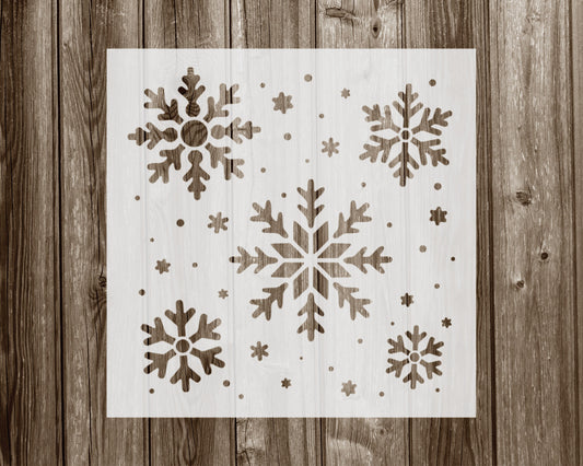 Snowflakes Stencil, Reusable Stencil For Painting, 921