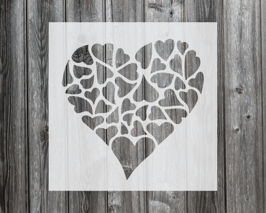 Heart Stencil, Reusable Stencil For Painting, 931