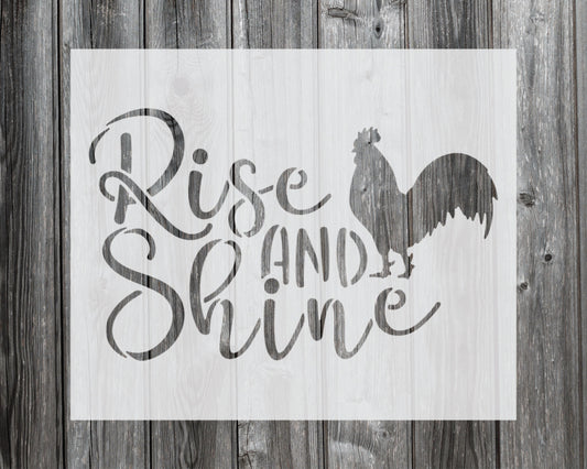 Rise and Shine Stencil, Reusable Stencil For Painting, 943