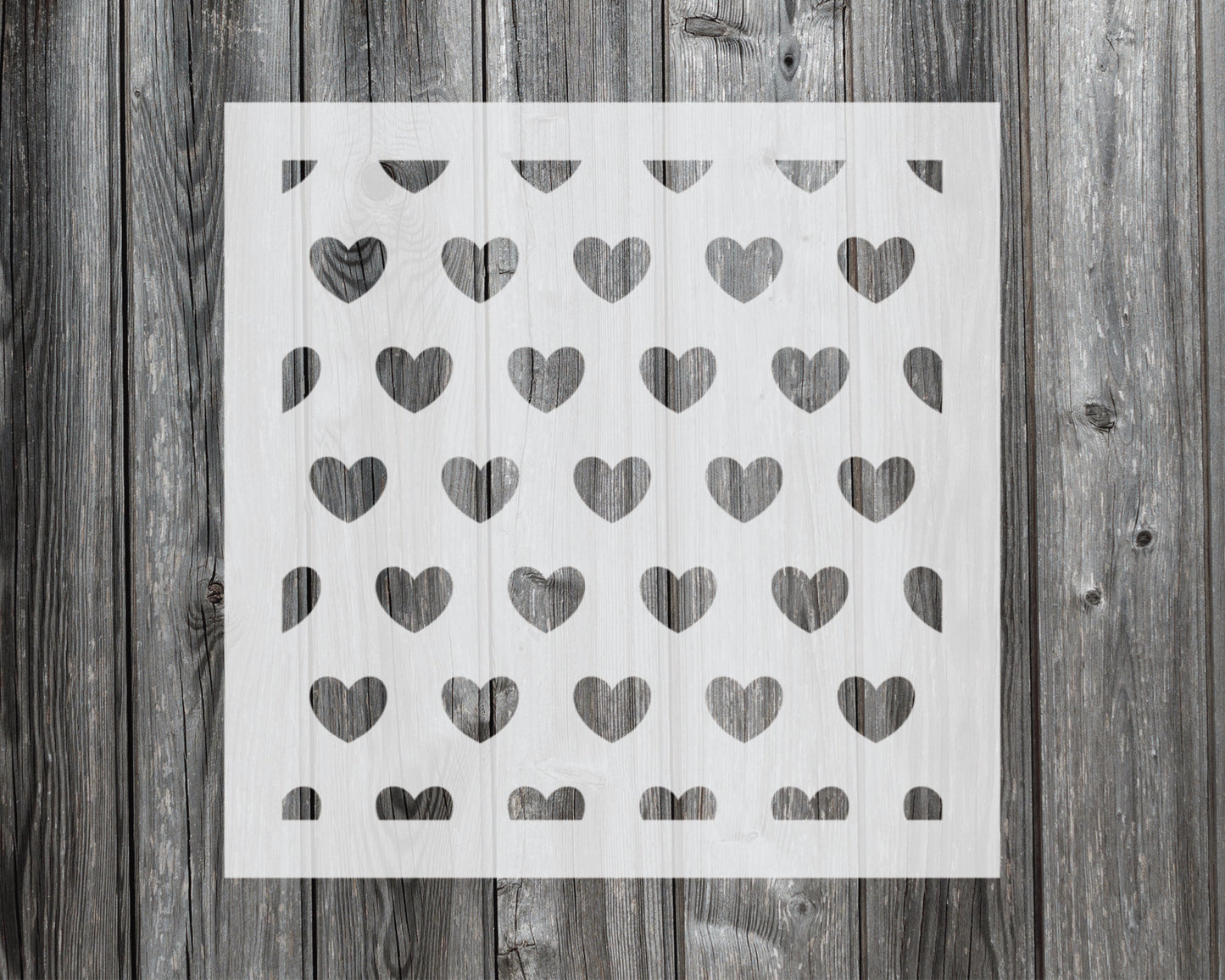 Hearts Stencil, Reusable Stencil For Painting, 947