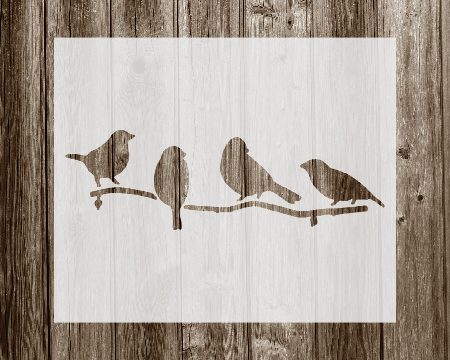 Birds On Tree Branch Stencil, Reusable Stencil For Painting, 972