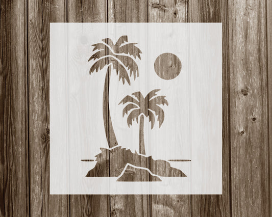 Palm Trees Stencil, Reusable Stencil For Painting, 845