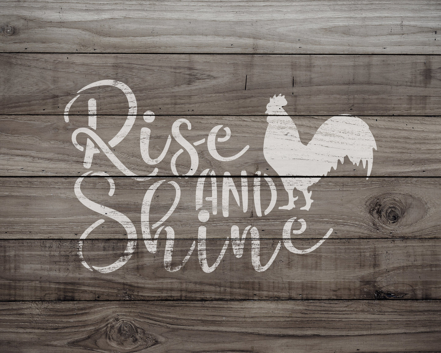 Rise and Shine Stencil, Reusable Stencil For Painting, 943