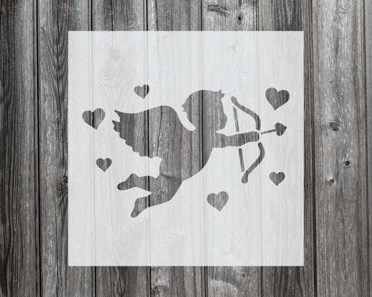 Cupid Stencil, Reusable Stencil For Painting, 951