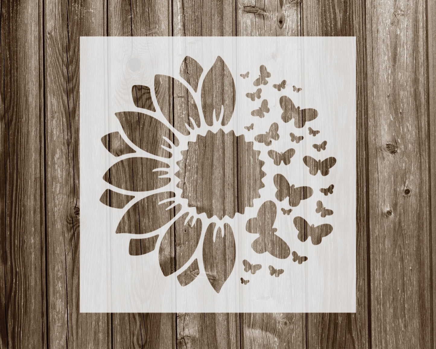 Sunflower Stencil, Reusable Stencil For Painting, 959