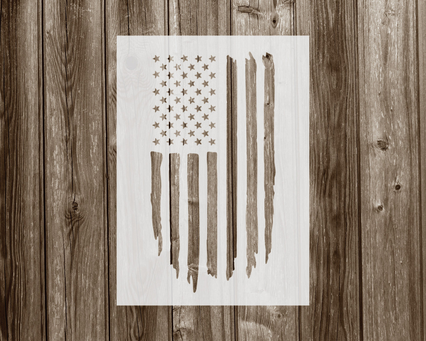 American Flag Distressed Stencil, Reusable Stencil For Painting, 984