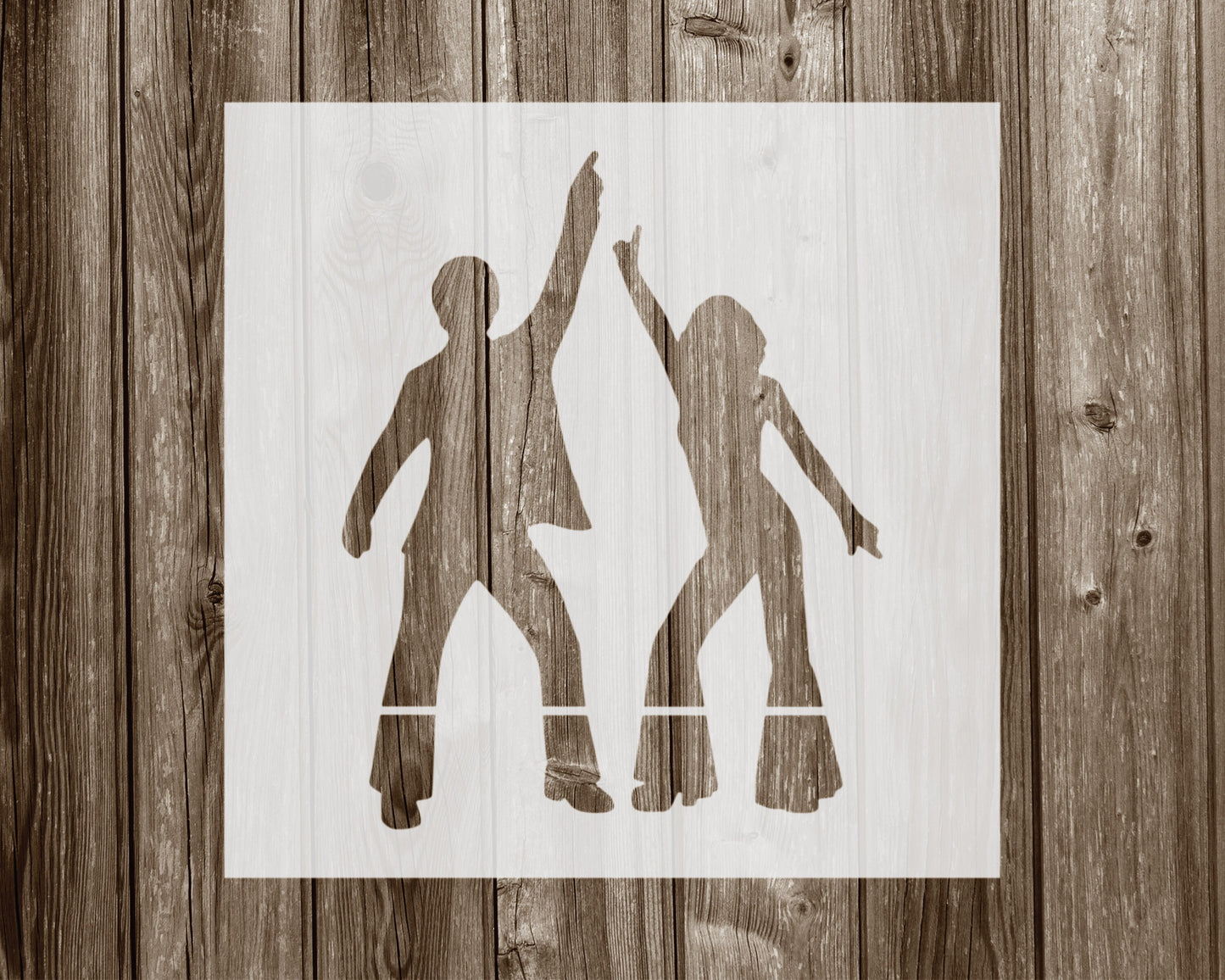 Disco Dancers Stencil, Reusable Stencil For Painting, 987