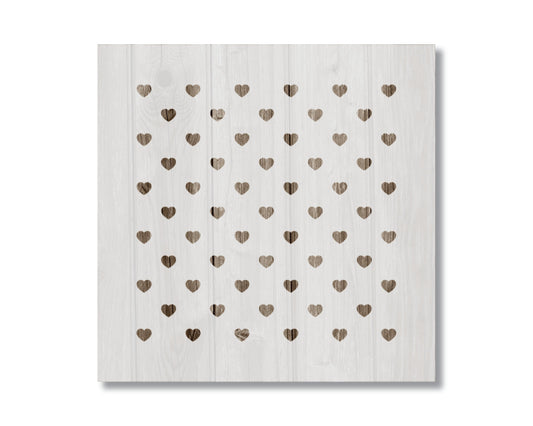 Hearts Cookie Stencil, Reusable Baking Stencil, 995